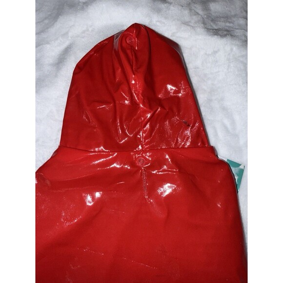 Hoodie Raincoat with Pocket Size S Red PET apparel - Picture 5 of 13